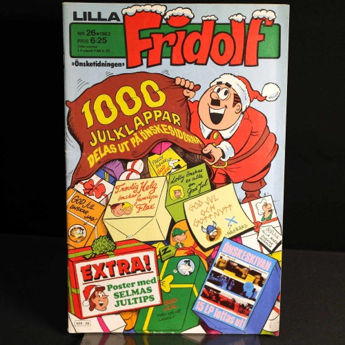 Lilla Fridolf - 1983 - NR 26 - Bilaga: poster med Selmas jultips
