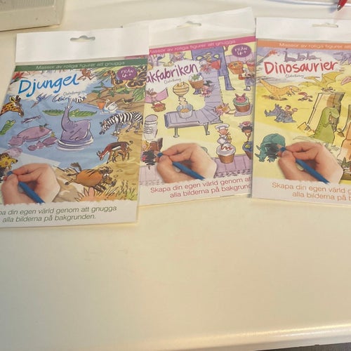 Gnuggbilder för barn - Djungel, Bakfabriken, Dinosaurier
