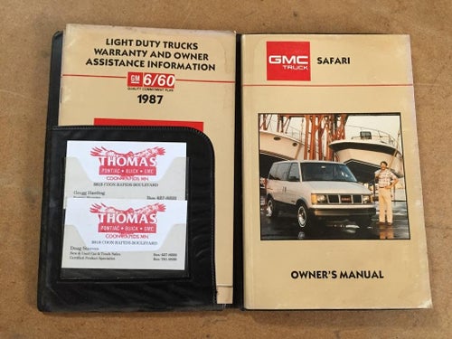 1987 GMC Safari Owner's Manual