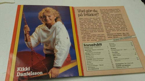 Starlet 1985 nr 9 Idolbilder Kikki Danielsson, Lois Chiles Very Fine
