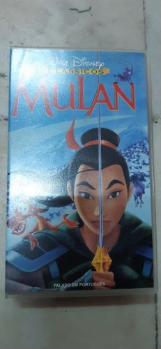 Walt Disney Mulan VHS PAL tecknad barn film Portugisiskt