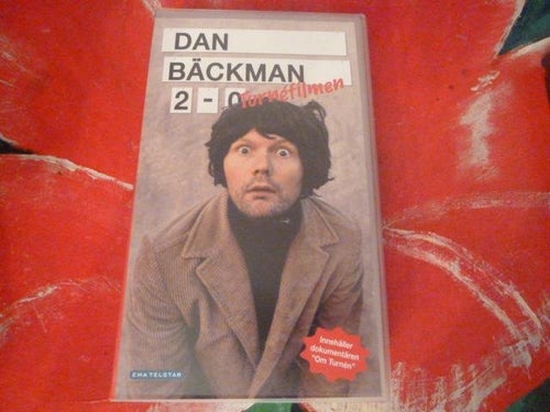 DAN BÄCKMAN 2-0, TURNÉFILMEN, VHS, FILM, SVENSKT TAL, INPLASTAD