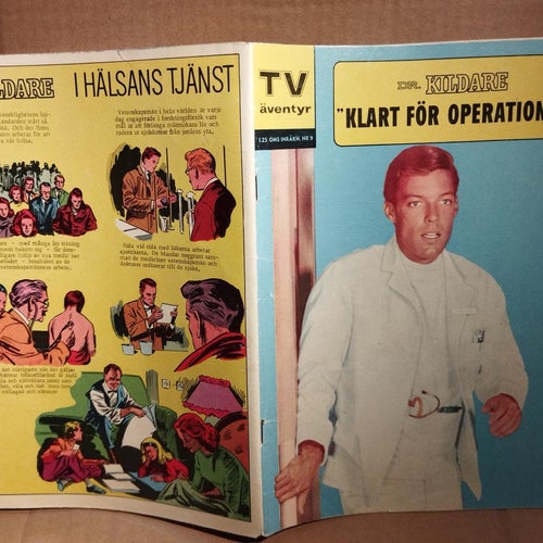 TV-äventyr 1963 nr 9 Dr Kildare klart för operation. Very Fine