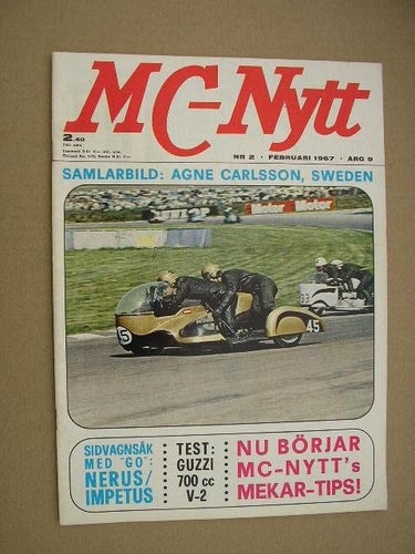 MC-Nytt 1967 Nr. 2 Samlarbild Agne Carlsson