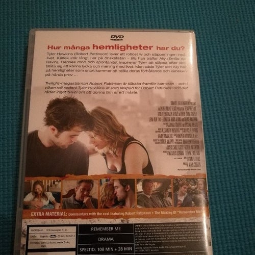 Remember Me - Robert Pattinson - Lena Olin - Pierce Brosnan - DVD