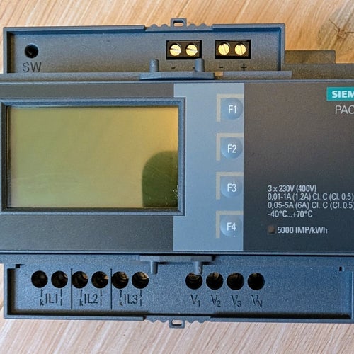 Siemens PAC2200 elmätare med 3 IME TA230 strömtransformatorer