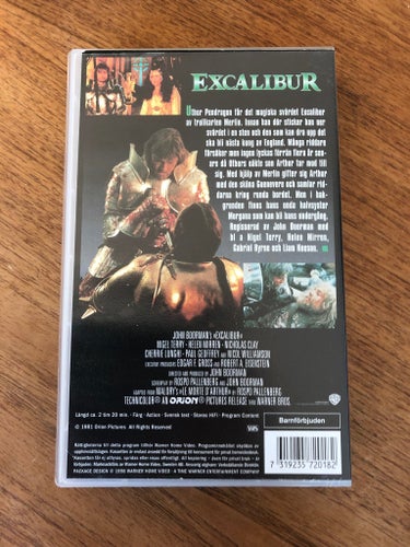 Excalibur VHS
