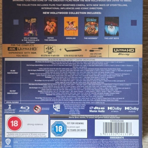 100 Years of Warner Bros. New Hollywood 4K Ultra HD + Blu-ray (NY)