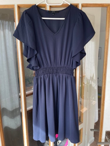 VERO MODA mörkblå klänning, storlek XS