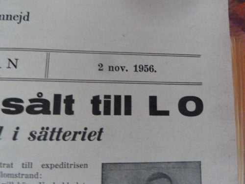 GRÖNKÖPINGS VECKOBLAD, 1956 NOV 2, TIDNING