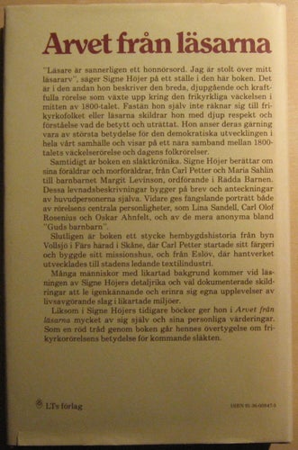 Arvet från läsarna / Signe Höjer
