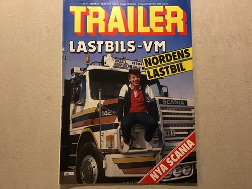 TRAILER NR 11 1984 NYA SCANIA,,INTAB,ÅKERI I MORA,,LASTBIL GP,UVEMOS GÄLLIVARE