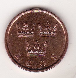 50 öre Carl XVI 2009 UNC-EXTREMT Vackra.Sista Året- OBS-FRAKTFRITT-OBS