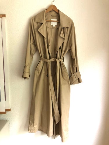 Monki beige trenchcoat, storlek S