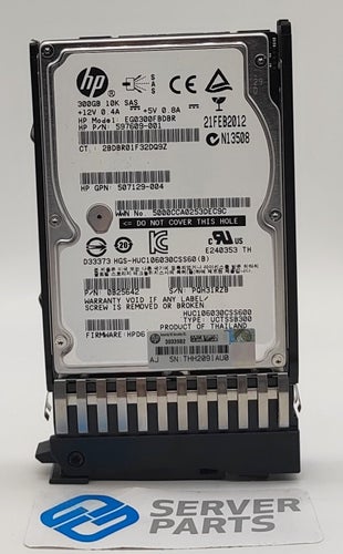 HP 300GB 10K SAS 6G SFF DP 507284-001