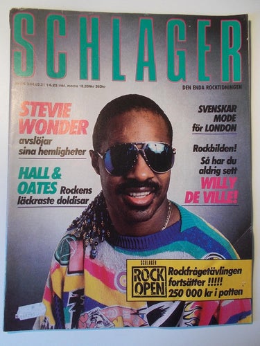 SCHLAGER Nr. 85 1984 STEVIE WONDER HALL & OATES MINK DE VILLE VIVA