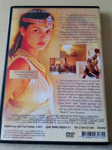 Cleopatra, Dvd