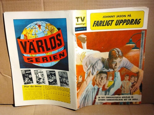 TV-äventyr 1962 nr 1 Johnny Jason på farligt uppdrag. Very Good plus