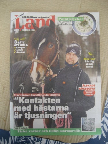 Land Nr:12-2024(Travtränaren David Nylander i Rättvik, Bokbussen i Nybro, Ulla