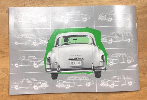 Dodge 1950 Models D33 And D34 Owner´s Manual