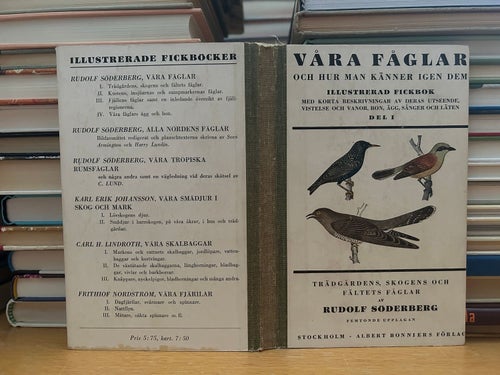 Våra fåglar och hur man känner igen dem av Rudolf Söderberg bok, Very Good