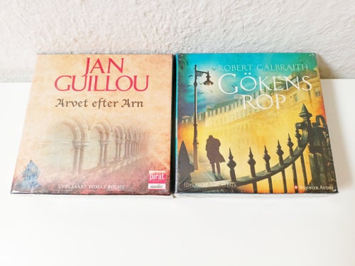 2st Ljudböcker Manliga Författare 32CD Guillou Galbraith Arvet Efter Arn mfl