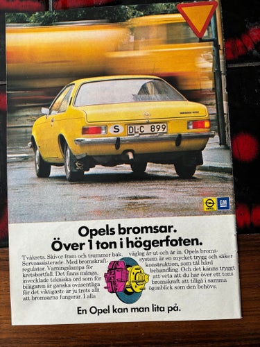Opel Rekord 1973 annons