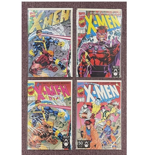 X-men 1, 1991, NM, 4 variant pack!