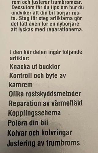 7 st. Bilhandboken: Gör det själv - steg för steg för bättre bil ekonomi