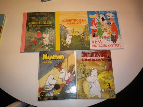 Mumintrollen X 5 - Tove Jansson 5 böcker Titlar se bild 2 helt nya