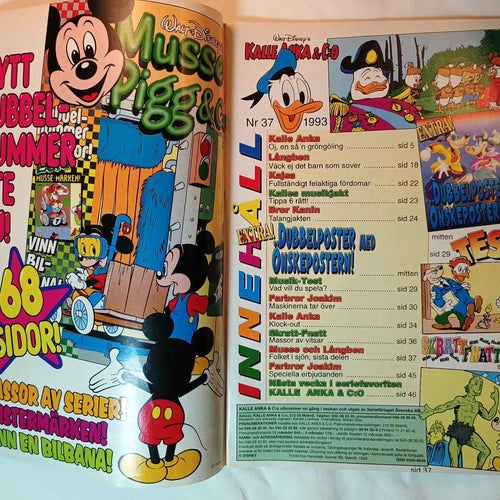 Kalle Anka & co - 1993 nr 37 - Bilaga: Poster Roxette