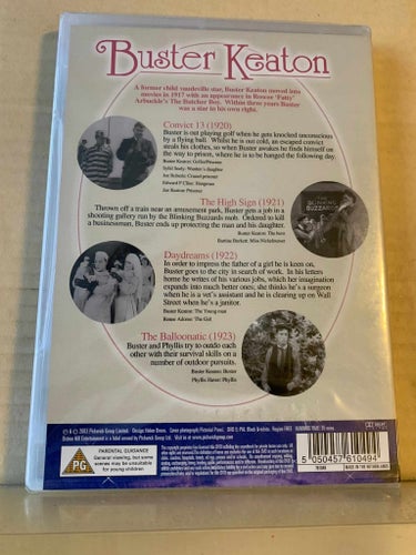 Buster Keaton, Volume 1, INPLASTAD, Dvd