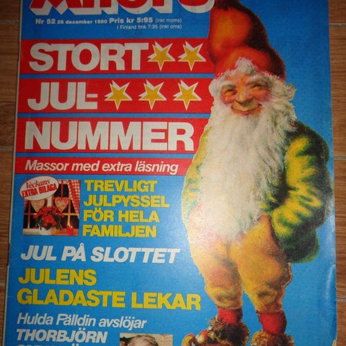 Allers nr52 1980 Jul, Stort julnummer, jätte tidigt Carola (14 år) notis