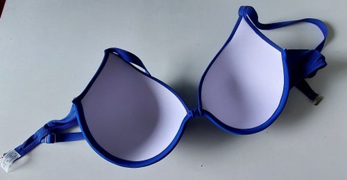blå bikiniöverdel, storlek XL- 2XL