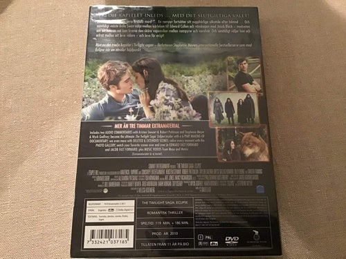 THE TWILIGHT SAGA ECLIPSE DVD 2 disc SPECIAL EDTION, NY INPLASTAD