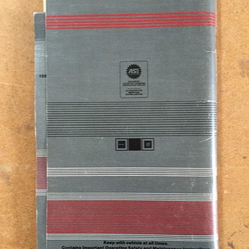 1985 GMC Van Owner's & Driver's Manual