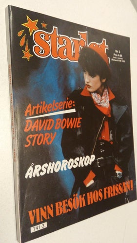 Starlet 1984 nr 3 Idolbilder David Bowie, Ingemar Stenmark, Magnus Uggla