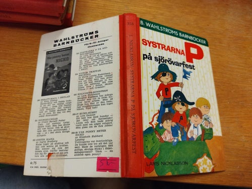 Systrarna på sjörövarfest av Lars Nicklasson. bok. Very Fine