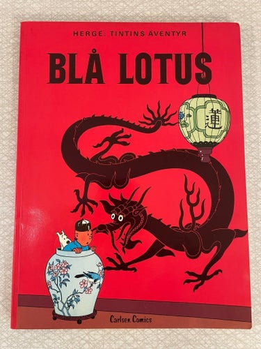 Tintins Äventyr, nr 21: ”Blå Lotus”, 1:a upplagan 1972