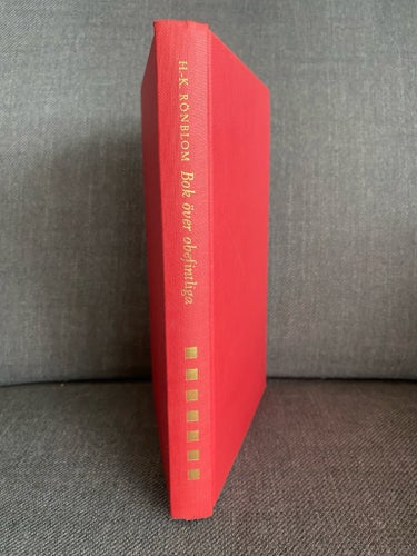 Bok över obefintliga av H.-K. Rönblom, 1962