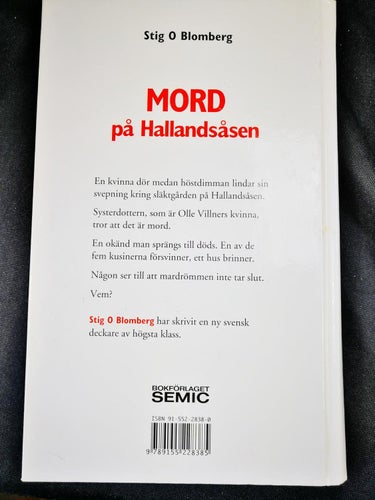 Stig O Blomberg - Mord på Hallandsåsen (Årets Deckare Sverigedeckaren)