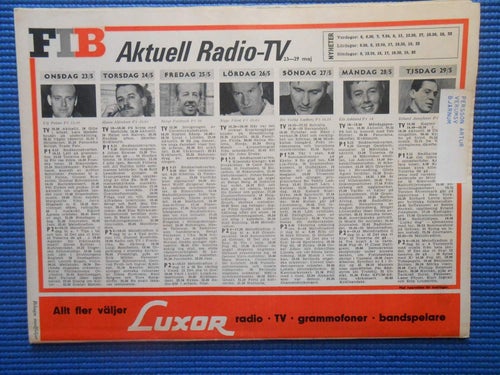 FIB 21 1962 OS 1912 Gagarin Jörgen Nash Maude Adelson Cilla Ingvar Stig Claesson