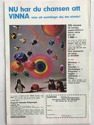 Walt Disney´s Serier - 1971:3 VG-FN