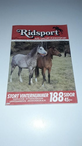 Ridsport 1988 nr 24 - Avel galopp ponny vinternummer