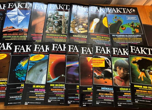 17 nr av FAKTA 1987–1988 – Natur, Teknik, Kultur & Forskning – Blandade nummer