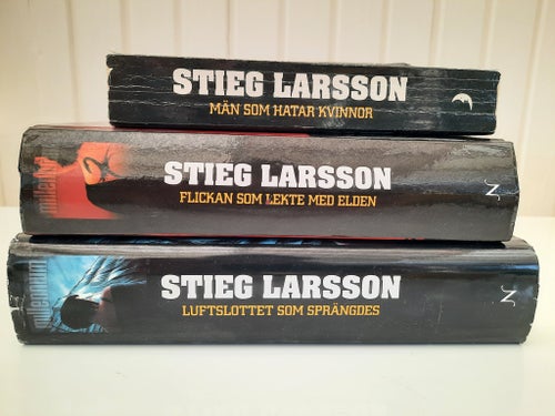 Stieg Larsson - Millenium-trilogin - 3 böcker - Män som hatar kvinnor
