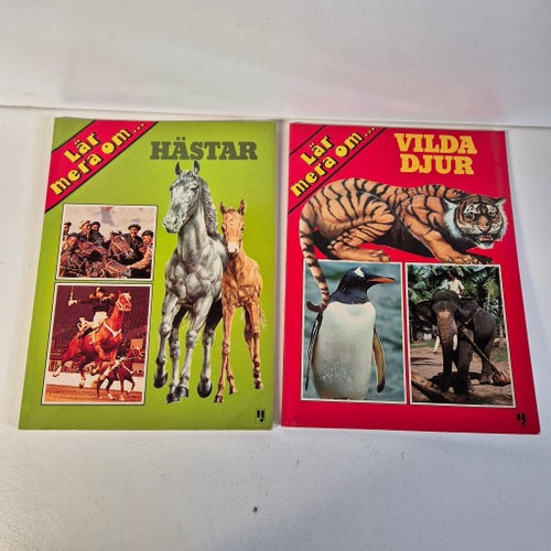 Lär mera om... Hästar & Vilda djur. Av Intercontinental Book Productions, 1977