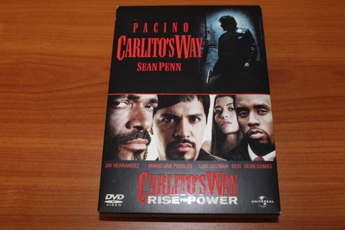 DVD-box: Carlito´s way + Carlitos way: Rise to power (Pacino, Sean Penn)