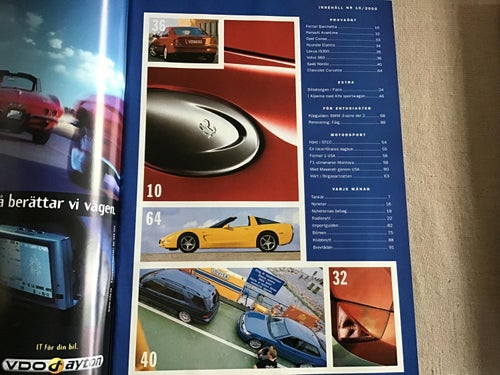AUTOMOBIL NR 10 2000 LEXUS IS 300,CORVETTE,PORSCHE,SAAB 9-3 VIGGEN,9-5 NORDIC