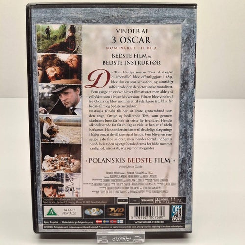 Tess - Roman Polanski - Region 2, DVD-Film, Svensk text, Fint skick